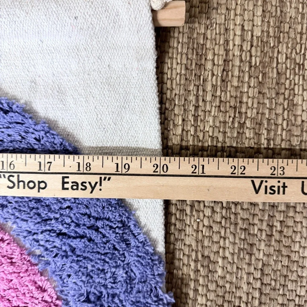 Rainbow Wall Hanging Tuft Tassel Tapestry Boho Nursery Decor Colorful Fiber Art‎
